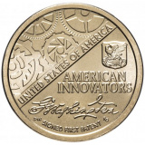 США 1 доллар (dollar) 2018  "Американские инновации - Первый патент"