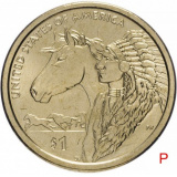 США 1 доллар (dollar) 2012  "Коренные Американцы - Торговые пути 17 века"
