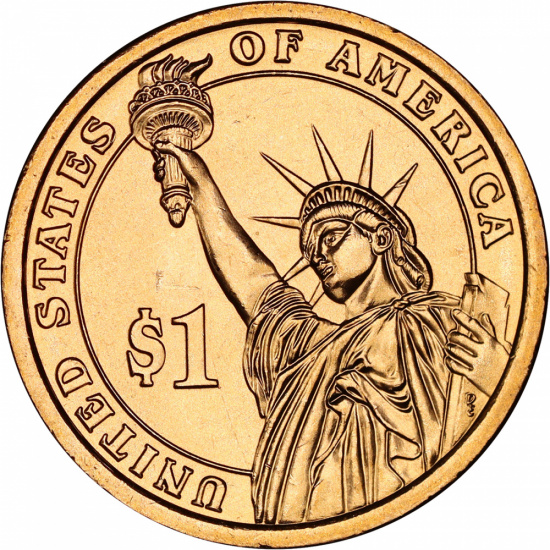 Набор из 39 монет номиналом 1 доллар, США, 2007-2019 "Президенты США" - 1