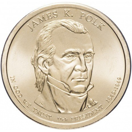 США 1 доллар 2009  "11-й президент США - Джеймс Полк" - 1