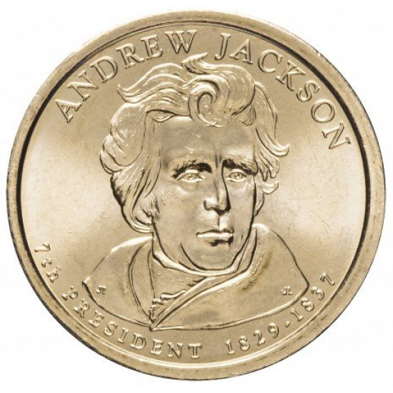США 1 доллар 2008  "7-й президент США - Эндрю Джексон" - 1