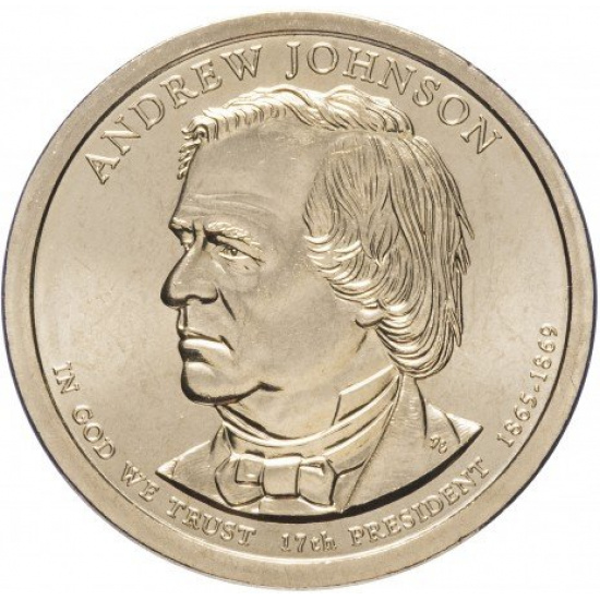 США 1 доллар 2011  "17-й президент США - Эндрю Джонсон" - 1